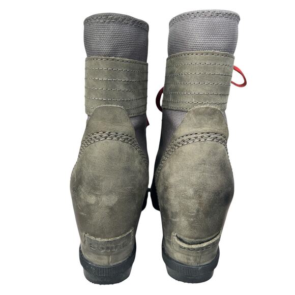 Sorel Women’s Lexie Brown Leather Wedge Ankle Boots Size Size US 7 - Picture 8 of 10